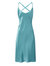 Ocean Silk Chemise Slip Nightgown - Blue