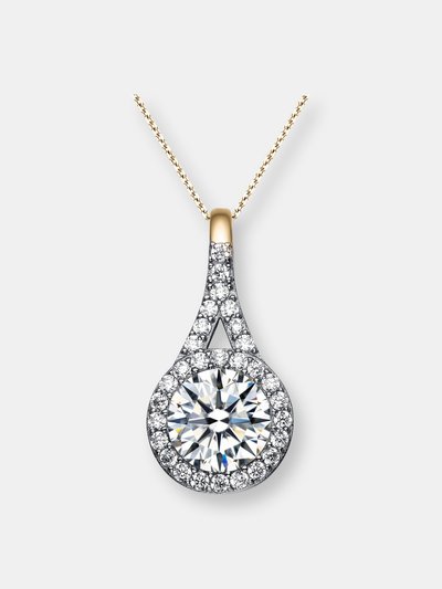 Genevive Cz Sterling Silver Gold Plated Pendant product