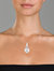 C.z. Sterling Silver Rhodium Plated Brushed Bezzel Set Heart Shape Pendant
