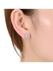 Elegant Simulated Diamond Stud Earrings