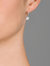 GENEVIVE Sterling Silver Cubic Zirconia Round Halo Drop Earrings
