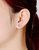 Genevive Sterling Silver Cubic Zirconia Solitaire Stud Earrings