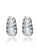 Genevive Sterling Silver Cubic Zirconia Spiral Earrings - Silver