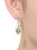 Genevive Sterling Silver Gold Plated Cubic Zirconia Accent Long Drop Earrings