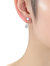 Genevive Sterling Silver Gold Plated Cubic Zirconia Teardrop Earrings