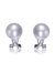 Genevive Sterling Silver White Pearl Stud Earrings - White