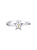 GigiGirl Kids/Teens Sterling Silver White Gold Plated With Yellow Tourmaline Gemstone Star Ring