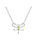 GigiGirl Kids/Teens Sterling Silver With Peridot Tourmaline Gemstone Butterfly Pendant Necklace - Peridot