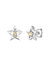 GigiGirl Kids/Teens Sterling Silver With Yellow Tourmaline Gemstone Star Shaped Stud Earrings - Yellow