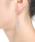 GV Sterling Silver Cubic Zirconia Long Drop Earrings