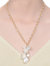 Sterling Silver 14k Gold Plated with Genuine Freshwater Pearl Pendant Necklace