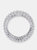 Sterling Silver Clear Marquise Cubic Zirconia Eternity Ring