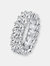 Sterling Silver Cubic Zirconia Band Ring - Sterling Silver