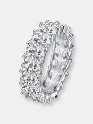 Sterling Silver Cubic Zirconia Band Ring - Sterling Silver