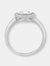 Sterling Silver Cubic Zirconia Engagement Ring