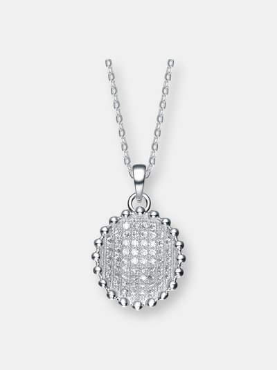 Genevive Sterling Silver Cubic Zirconia Pendant product
