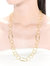 Sterling Silver Gold Plated Black Cubic Zirconia Chain Necklace