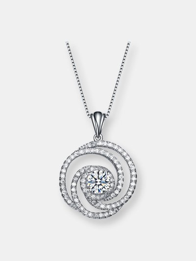 Genevive Sterling Silver Pendant Necklace product