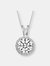 Sterling Silver Round-cut Cubic Zirconia Necklace - Sterling Silver