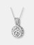 Sterling Silver Round-cut Cubic Zirconia Necklace