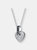 Sterling Silver White Cubic Zirconia Heart Bedazzled Pendant