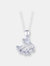 Sterling Silver White Cubic Zirconia Pendant