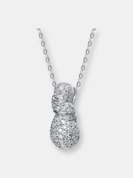 Sterling Silver White Cubic Zirconia Pendant