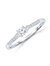 Sterling Silver White Gold Plating With Colored Cubic Zirconia Ring