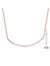 Sterling Silver With Clear Cubic Zirconia Curved Necklace