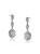 Sterling Silver With Clear Cubic Zirconia Dangling Earrings