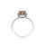 Sterling Silver Yellow Cubic Zirconia Solitaire Ring