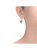 Teens' Sterling Silver Pink Cubic Zirconia Leverback Earrings