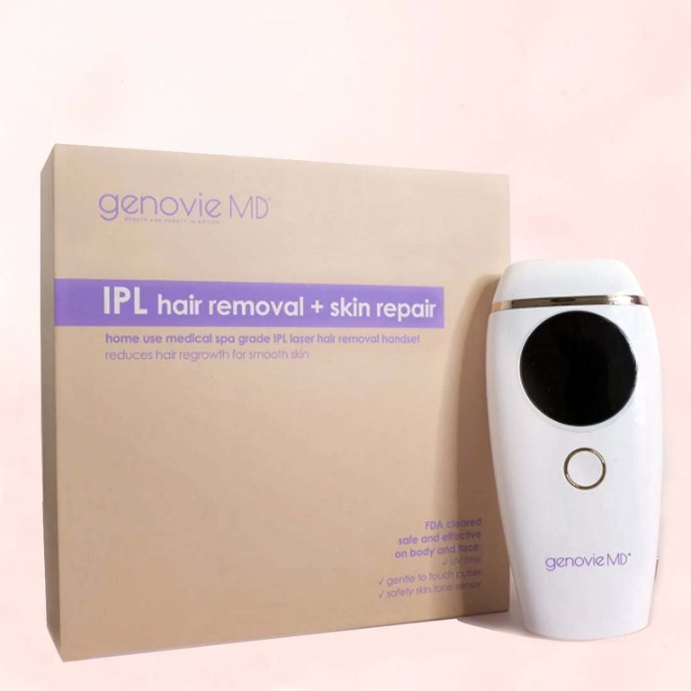 IPL Hair Removal + Skin Repair Kit - Laser Hair Removal for Women and Men Painless, used for Facial, Body, Armpits, Back, and Legs