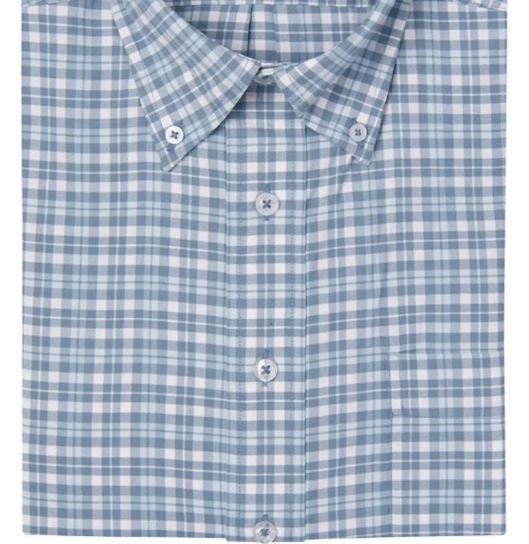 Estes Plaid Softouch Performance Woven In Ocean - Ocean