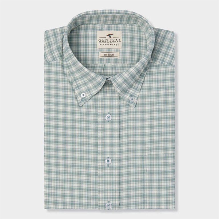 Long Sleeve Ashland Button Down In Sage - Sage