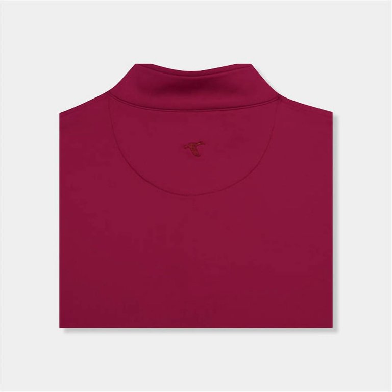 Men's Club Performance Quarterzip Sweatshirt In Maroon