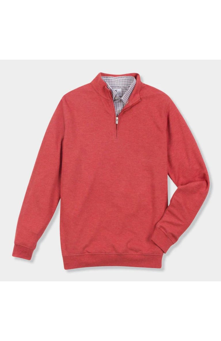 Men's Cotton Modal Quarterzip Sweatshirt In Canyon - Canyon