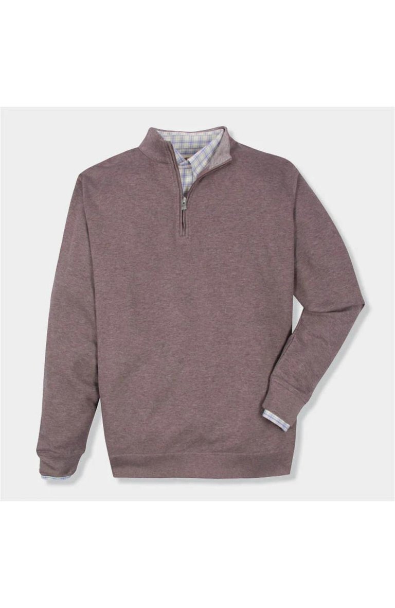 Men's Cotton/modal Quarterzip Sweatshirt In Dusk - Dusk