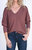 Rousseau Top In Burgundy - Burgundy