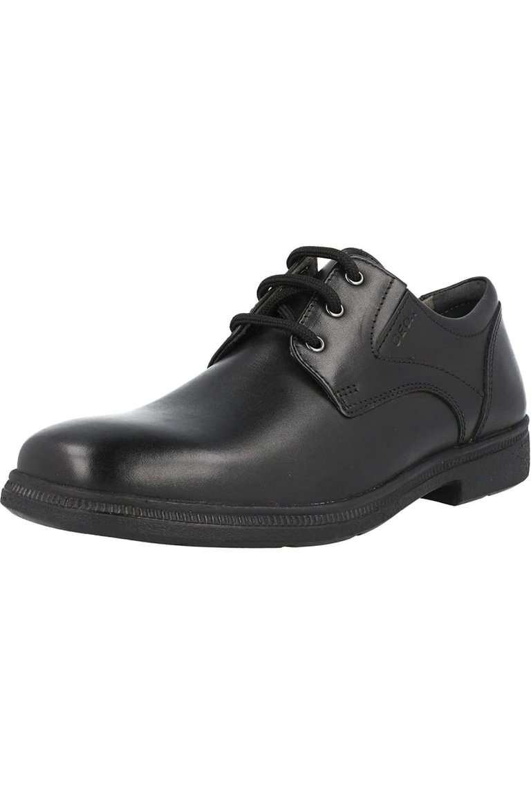 Boys Federico Leather School Shoes - (2 Little Kid) - Black