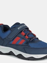 Boys J Calco Sneakers - Navy/Red