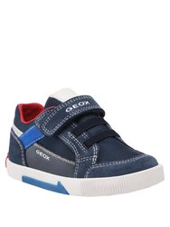 Childrens/Kids Kilwi Suede Sneakers - Navy/Royal Blue - Navy/Royal Blue