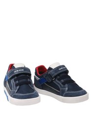 Childrens/Kids Kilwi Suede Sneakers - Navy/Royal Blue