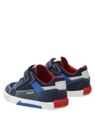 Childrens/Kids Kilwi Suede Sneakers - Navy/Royal Blue