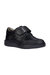 Geox Boys J Riddock B. G Touch Fastening Leather Shoe (Black) - Black