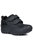 Geox Boys New Savage Abx Leather Sneakers (Black) (4 Big Kid) - Black