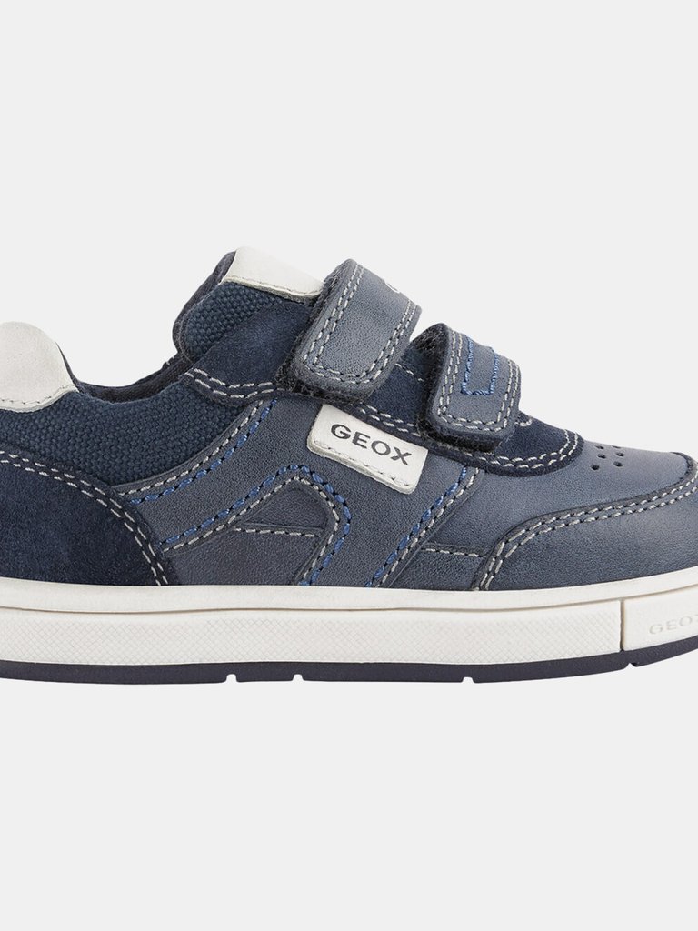 Geox Boys Trottola Leather Sneakers