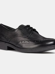Geox Girls Agata Patent Leather Shoes (Black) (2.5 Infant) - Black
