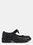 Geox Girls Casey Bow Leather School Shoes (Black) (5 Big Kid)