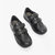 Geox Girls Hadriel Leather School Shoes (Black)